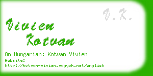 vivien kotvan business card